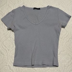 Brandy Melville Light Blue Crop Top